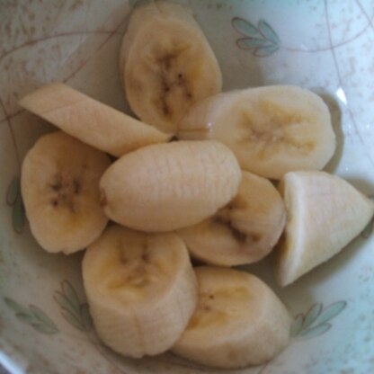 さっぱりいただきました。バナナを毎日１本食べるようにしています。
